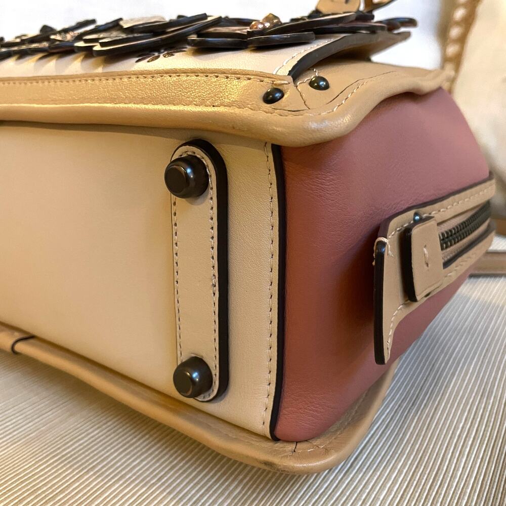 Rare Coach Dreamer Butterfly Appliqué Satchel 69553 | Snakeskin Collectible - Picture 14 of 14